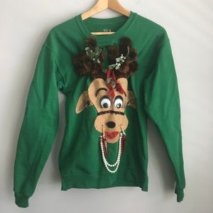 Ugly Christmas Reindeer Sweater